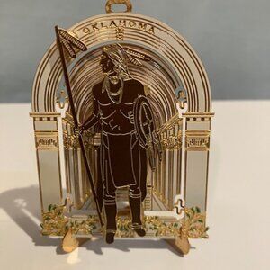 Oklahoma Capital Guardian Ornament Native‎ American 2003 USA